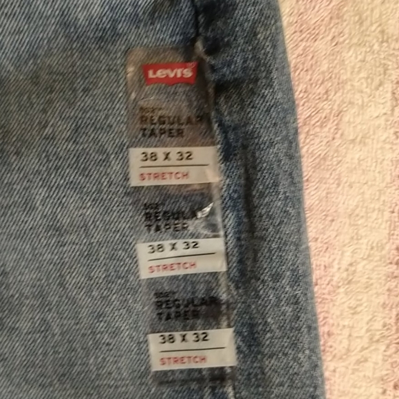 Levi's 502 Red Label mens 38/32 distressed jeans - Picture 5 of 7